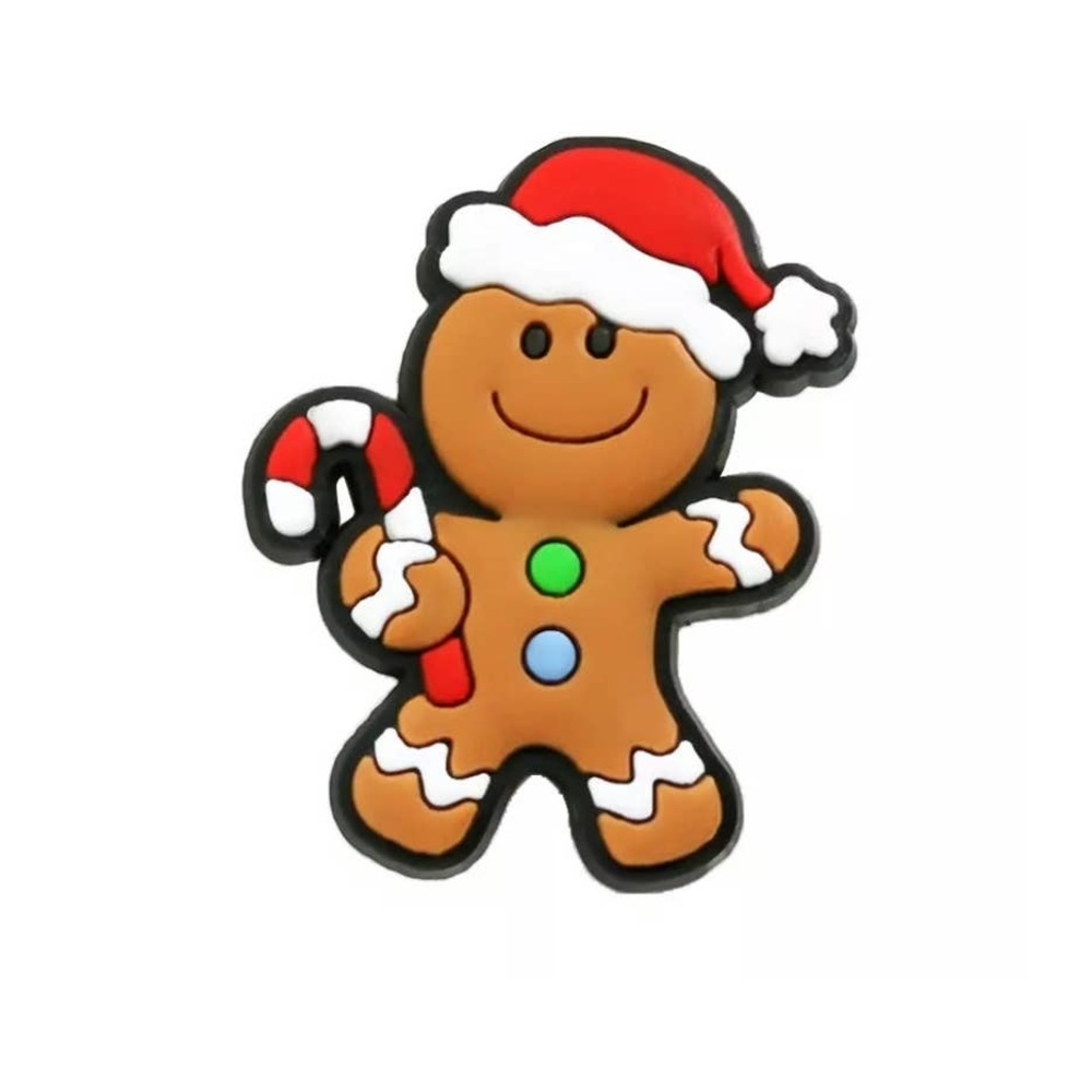 PVC Shoe Charm - Gingerbread - 1 piece